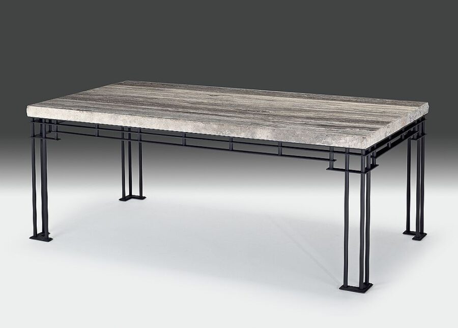 Brooklyn Rectangular Marble Dining Table by Stone International 1