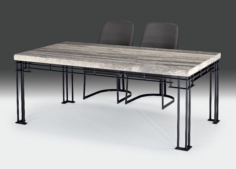 Brooklyn Rectangular Marble Dining Table by Stone International