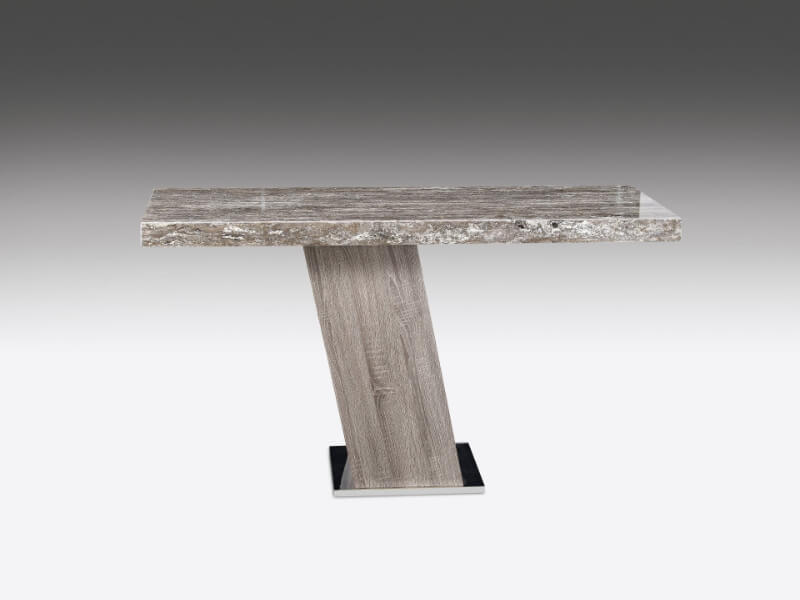 Stone International Vertigo Marble Rectangular Console Table with Marble Base 1