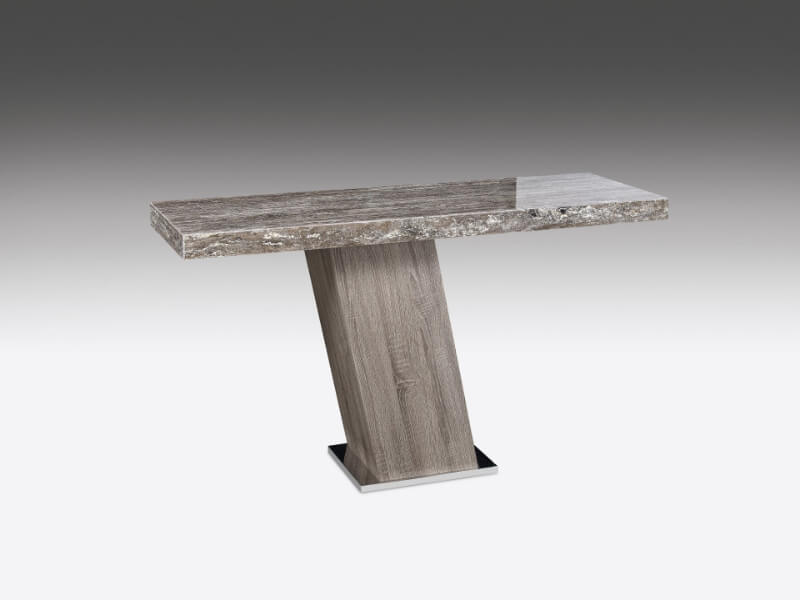 Stone International Vertigo Marble Rectangular Console Table with Marble Base 2